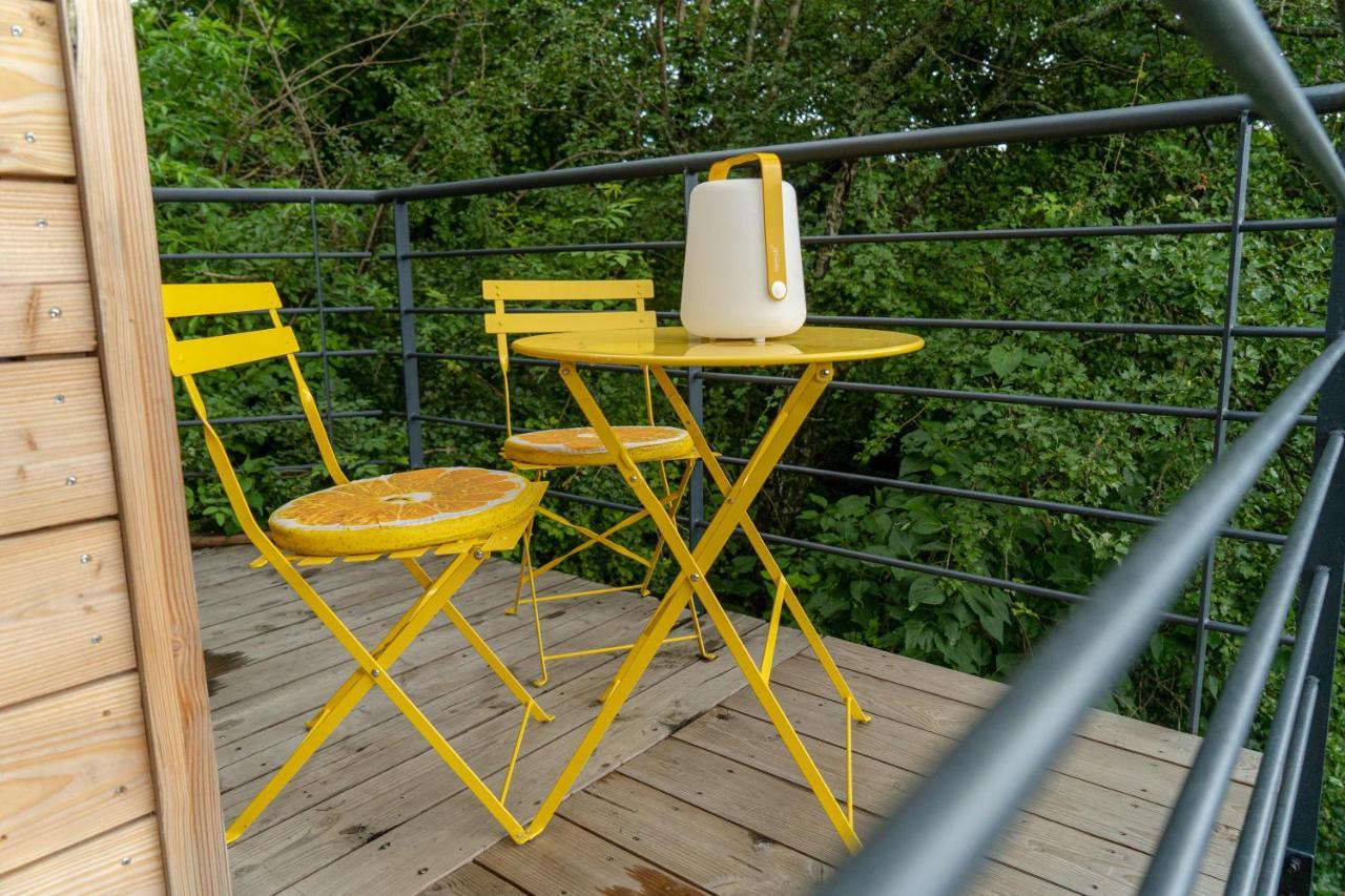 Le Moonloft Insolite Tiny-House Dans Les Arbres & 1 Seance De Sauna Pour 2 Avec Vue Panoramique Osenbach Dış mekan fotoğraf